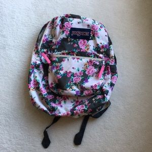 Floral jansport backpack
